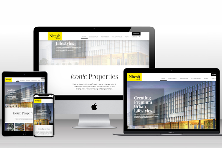 Nitesh Land website preview
